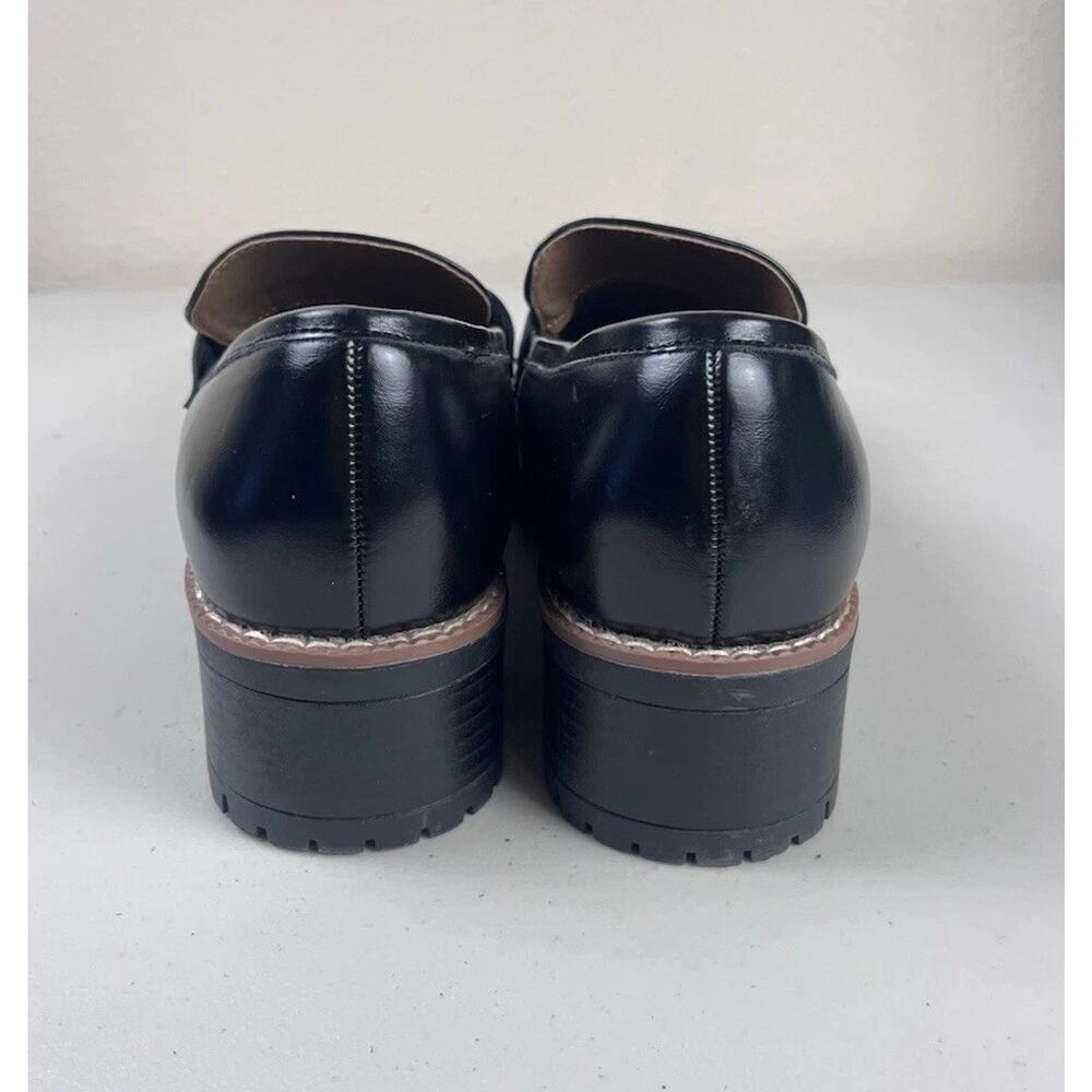 Dream Pairs Women’s Black Tassel Chunky Lug Sole Loafers Size US 8.5 - Picture 3 of 6